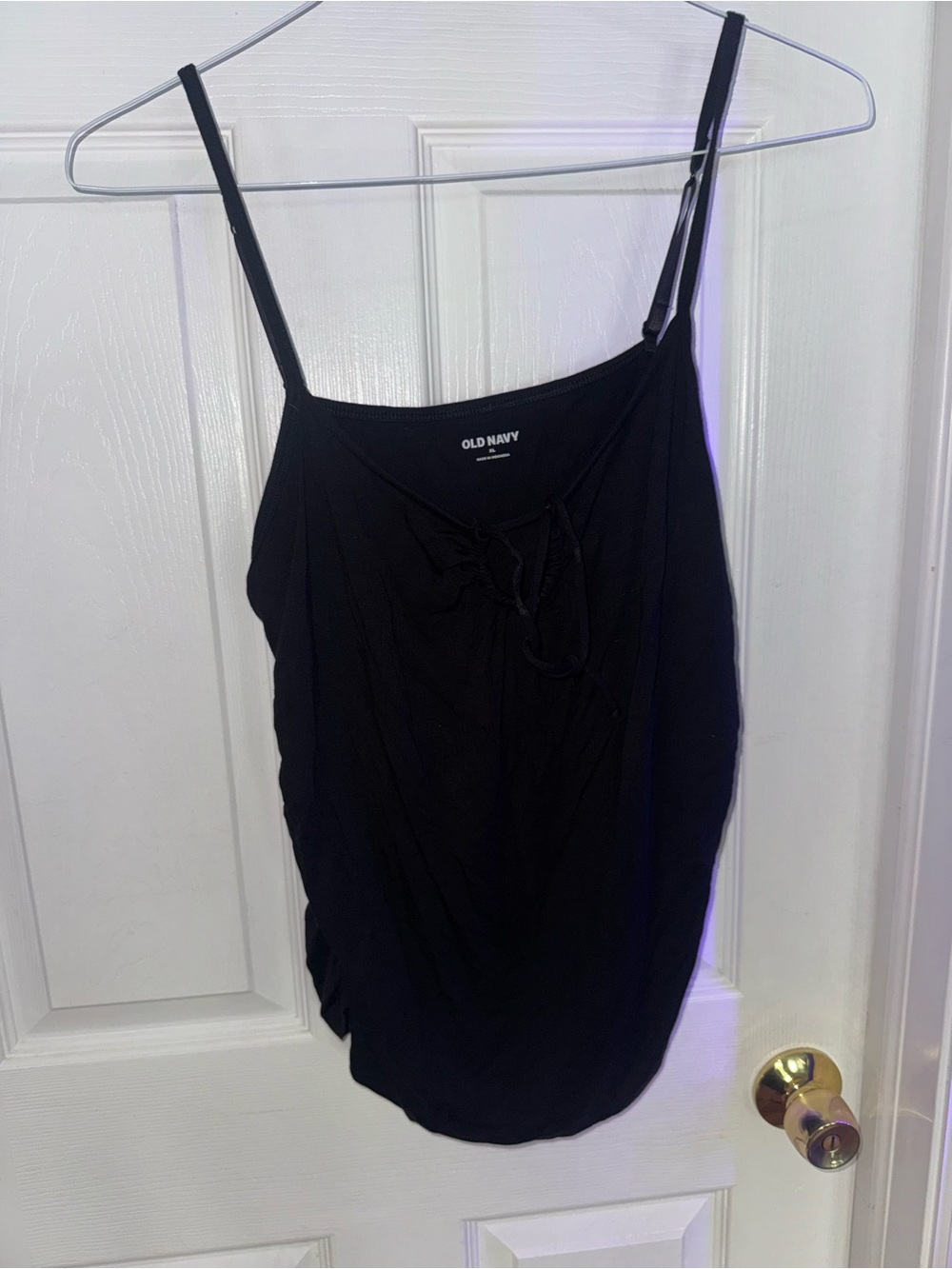 Old Navy KeyHole Black Spaghetti Strap Tank Top